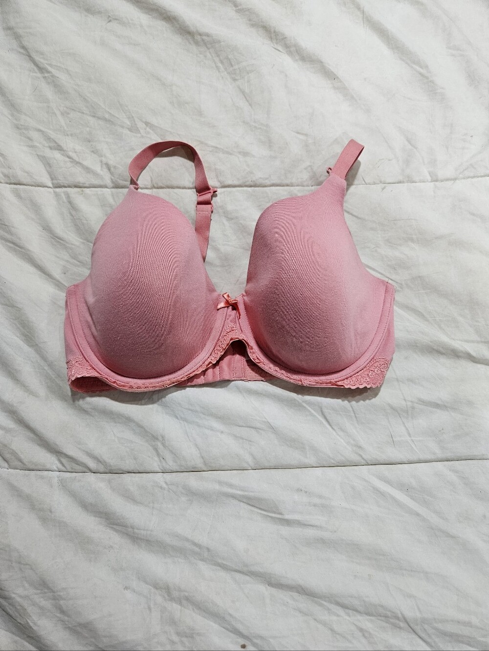 Pink Lace Trim T-Shirt Bra - Women Intimates & Sleepwear